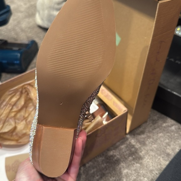 NEW BAND OF THE FREE Rita Crystal Western Booties Natural size 9 - Picture 6 of 6